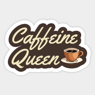 Lispe Caffeine Queen Coffee Tea Sticker